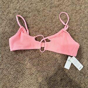 Pink Aerie Ribbed Bikini Top